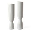 Kimist White Vases Set/2, Decorative by Uttermost, 4.5" width x 20" height x 4.5" depth thumbnail 1