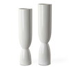 Kimist White Vases Set/2, by Uttermost, 4.5" width x 20" height x 4.5" depth thumbnail 1