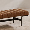 Harrison Bench Tan, Benche by Moe's Home, 54.75" width x 17.25" height x 20" depth thumbnail 7