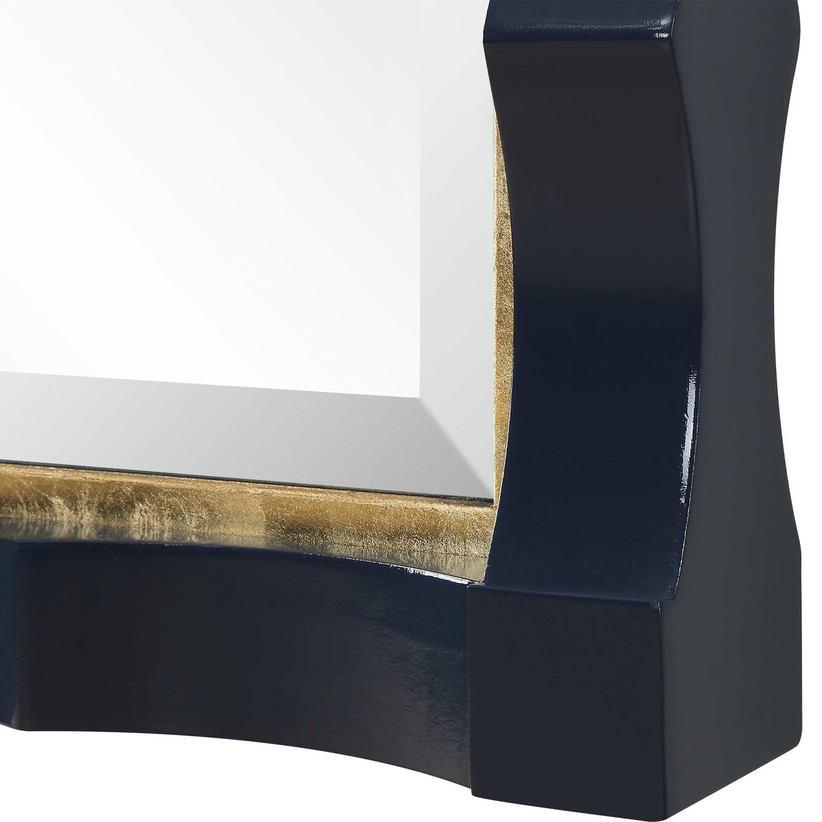 Gulf Navy Blue Mirror, by Uttermost, 31" width x 39" height x 2.25" depth View 6