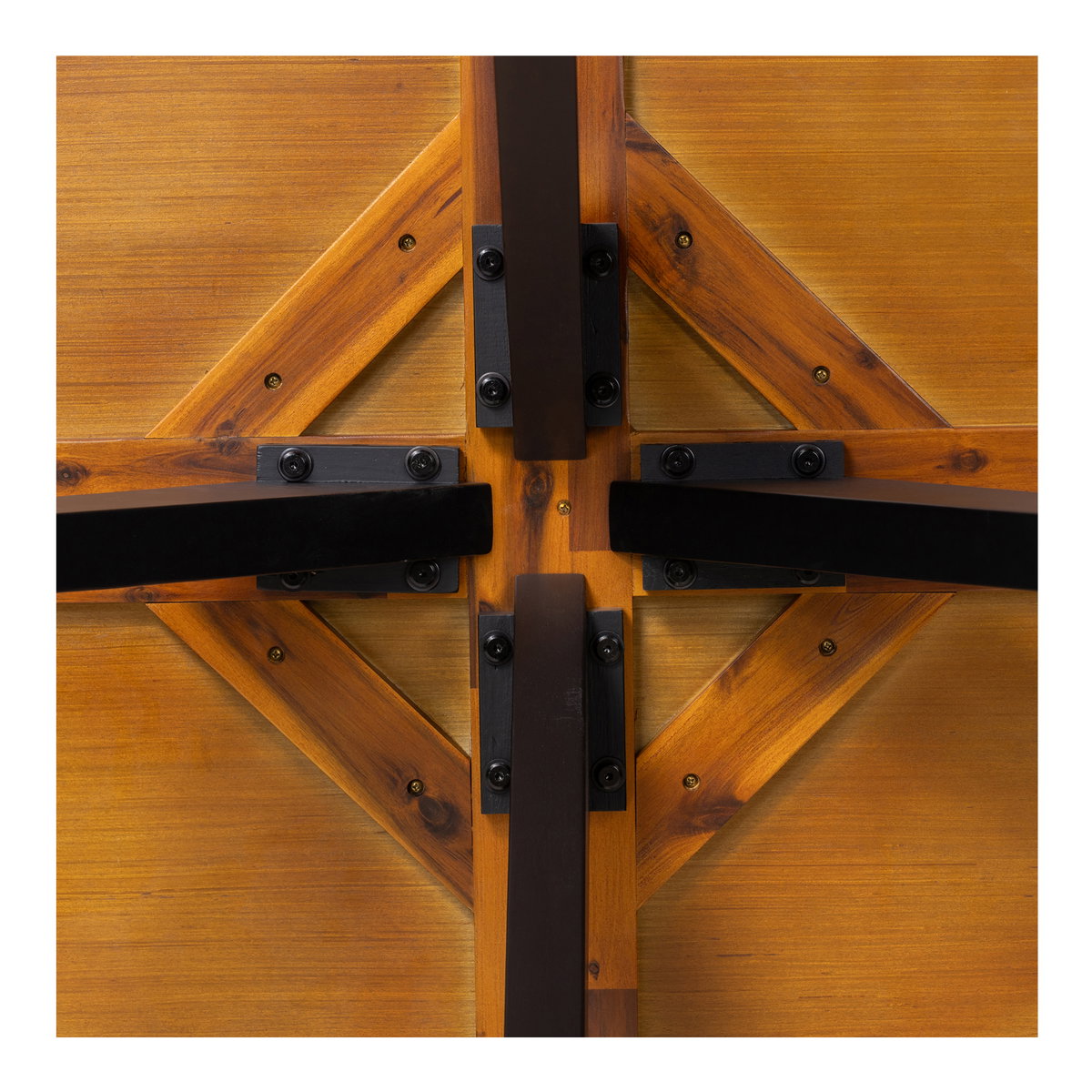 Parq Oval Dining Table Amber, by Moe's Home, 72" width x 30.5" height x 42.5" depth View 6