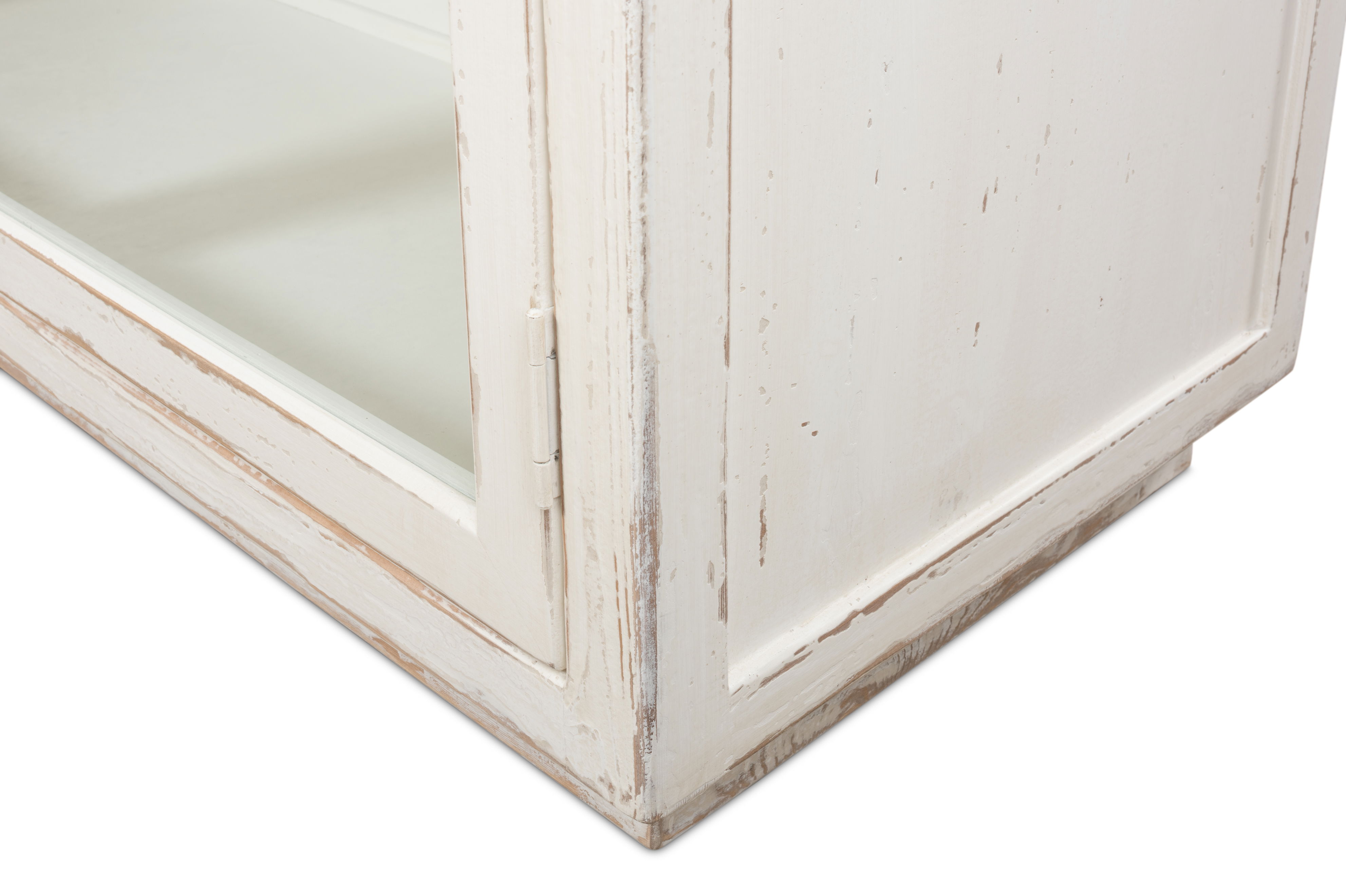 Connor Glass Front Sideboard, Cabinets & Sideboard by Sarreid, 94" length x 20" width x 34" height View 5