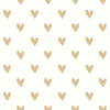 Heart Spot Gold Peel & Stick Wallpaper, by York Wall, 16'6" length x 1'8.5" width x 0.02" depth thumbnail