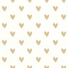 Heart Spot Gold Peel & Stick Wallpaper, by York Wall, 16'6" length x 1'8.5" width x 0.02" depth thumbnail