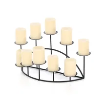 Online Designer Combined Living/Dining Elisabeth 11'' H Metal Tabletop Candelabra