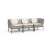Inou Elements Modular Three-seater Sofa, Outdoor Furniture by Crescent Garden, 6'9.3" width x 2'2.4" height x 2'3.8" depth thumbnail 5