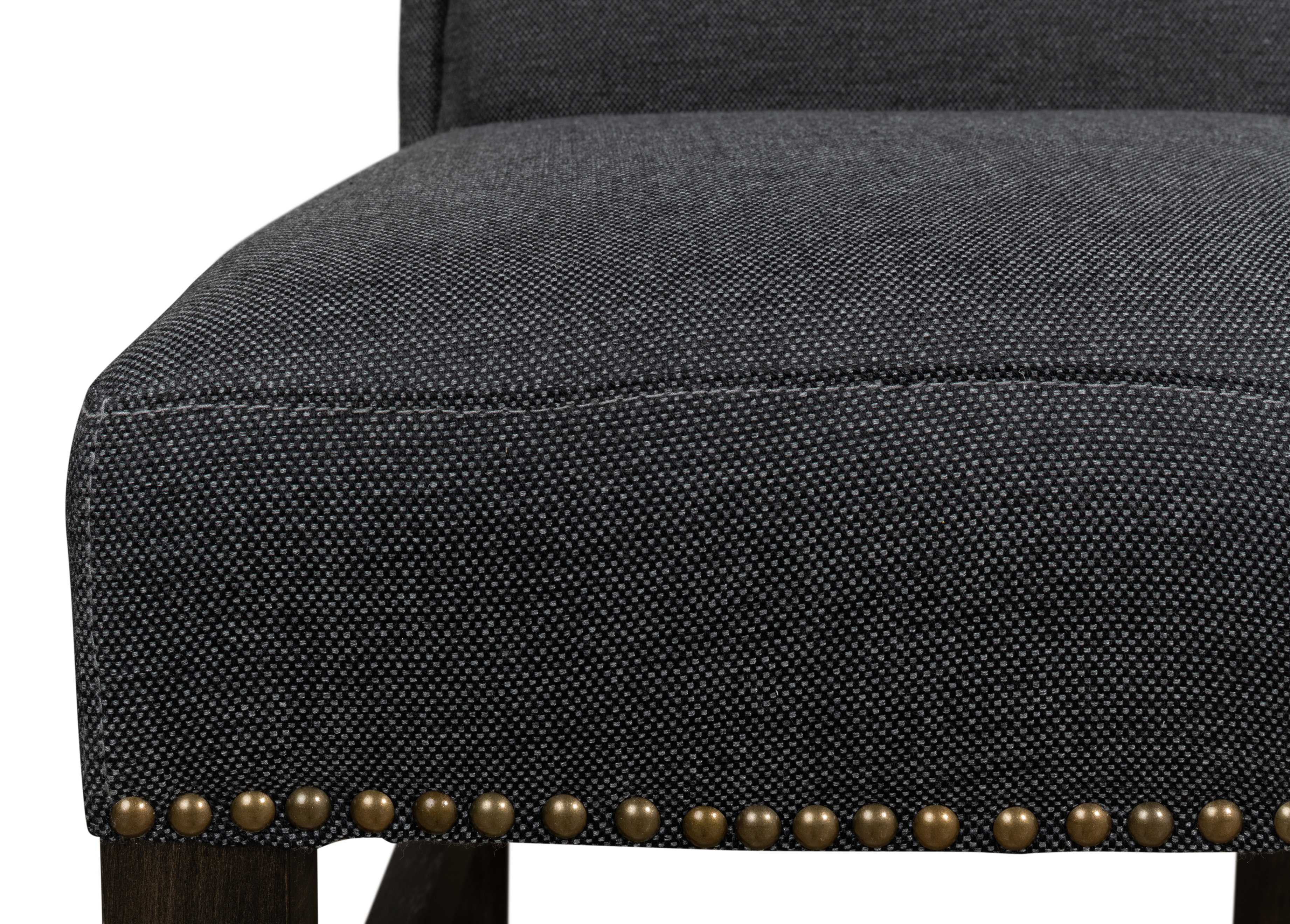 Black High Back Dining Chair, by Sarreid, 21" length x 26" width x 46" height View 5