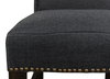 Black High Back Dining Chair, by Sarreid, 21" length x 26" width x 46" height thumbnail 5