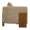 Halligan Upholstered Accent Chair, by Uttermost, 32.7" width x 25.2" height x 32.3" depth thumbnail 5