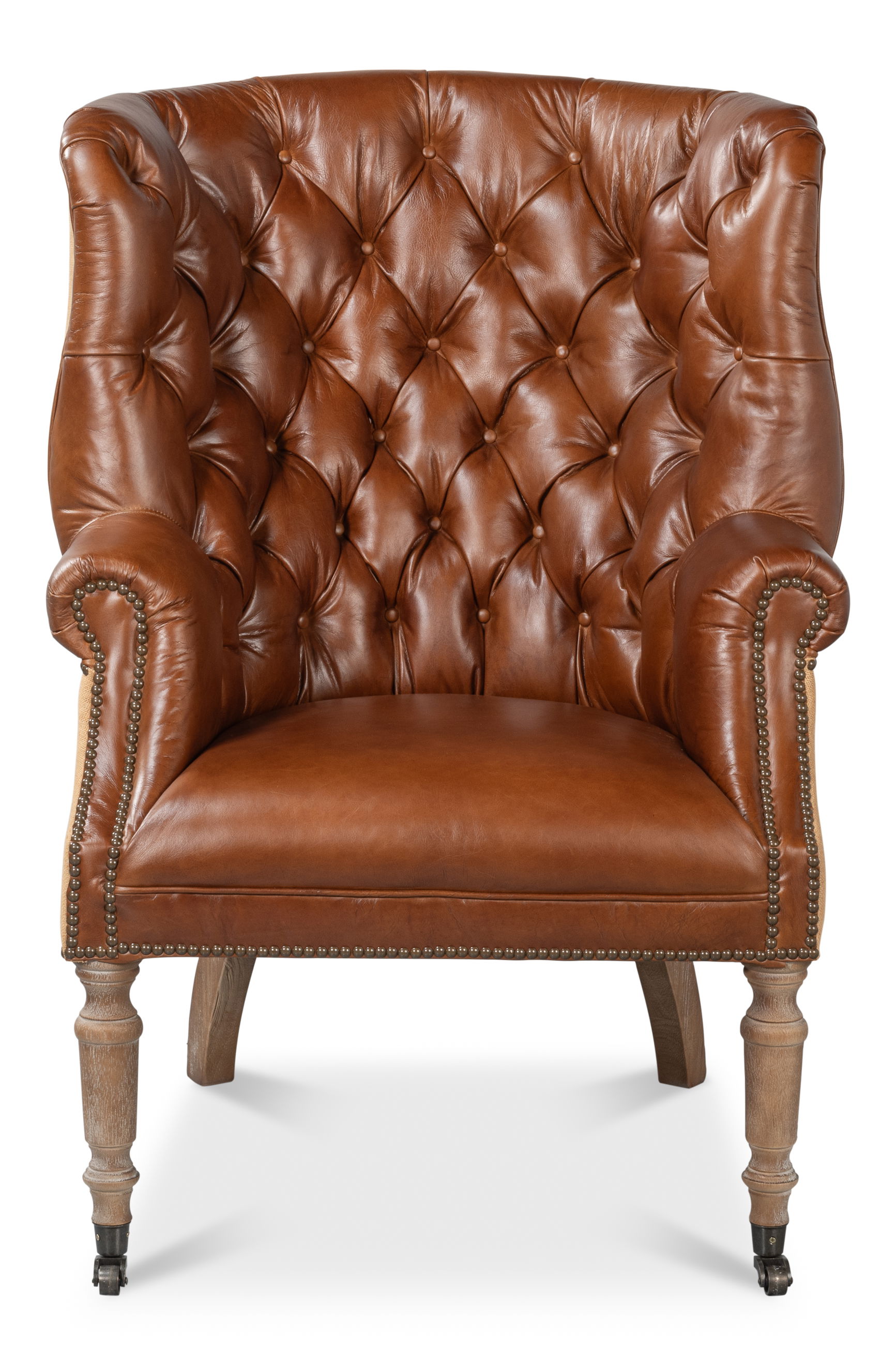 Welsh Leather & Jute Chair large image 