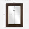 Catron Aged Walnut Mirror, by Uttermost, 2'9.87" width x 3'9.62" height x 2" depth thumbnail 3