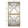 Misa Gold Square Mirrors Set/2, by Uttermost, 24" width x 24" height x 1.12" depth thumbnail 3