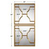 Misa Gold Square Mirrors Set/2, by Uttermost, 24" width x 24" height x 1.12" depth thumbnail 3