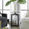 Deltoid Gunmetal Accent Table, Side & End Table by Uttermost, 17.5" width x 24" height x 17.5" depth thumbnail 2