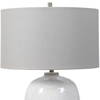 Winterscape White Glaze Table Lamp, by Uttermost, 17" width x 26" height x 17" depth thumbnail 7