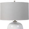 Winterscape White Glaze Table Lamp, by Uttermost, 17" width x 26" height x 17" depth thumbnail 7