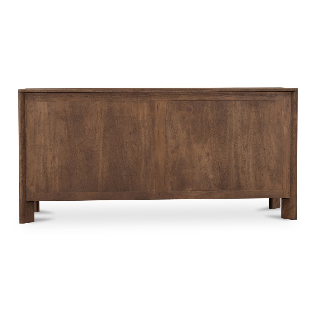 Mabel 6 Drawer Dresser Dark Brown, by Moe's Home, 64.3" width x 30.75" height x 20.2" depth View 5