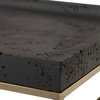 Shadowstone Cast Black Tray, Decorative Tray by Uttermost, 18" width x 3.5" height x 13" depth thumbnail 5