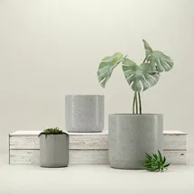 Online Designer Bathroom Large 3 Piece Ceramic Pot Planter Set