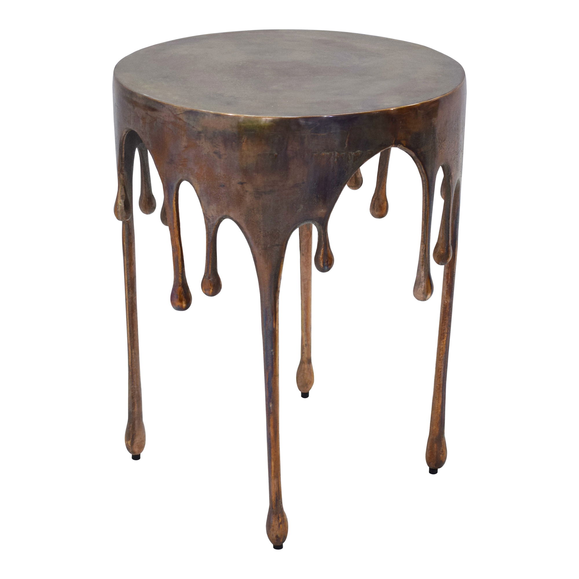 Copperworks Accent Table Antique Copper, Side & End Table by Moe's Home, 17" width x 22" height x 17" depth View 1