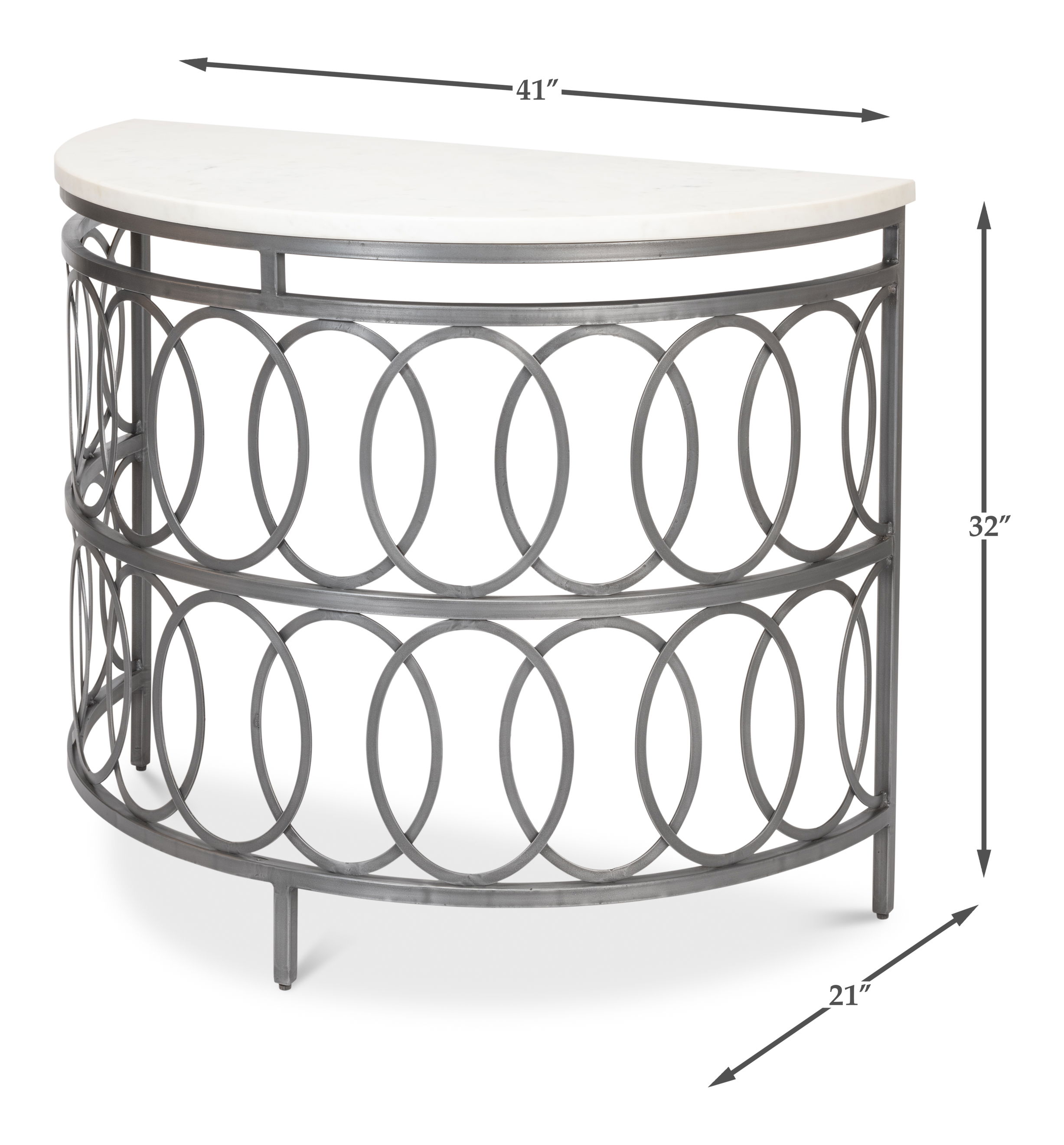 Olympia Demilune Table large image 