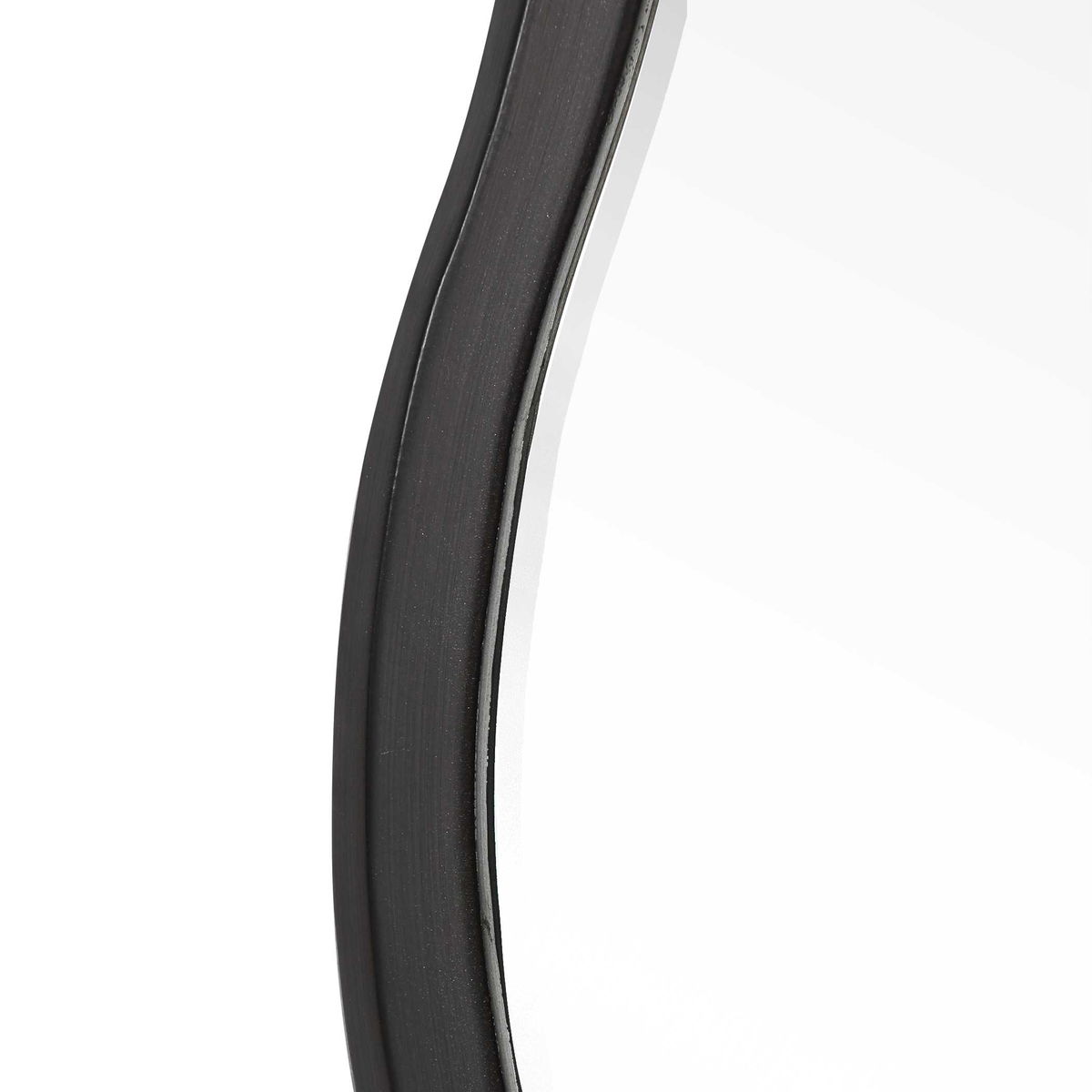 Aneta Black Round Mirror, by Uttermost, 42" width x 42" height x 0.5" depth View 5