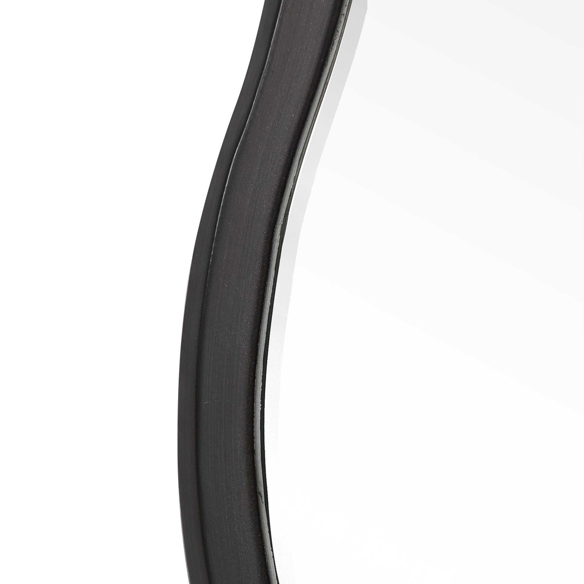 Aneta Black Round Mirror, by Uttermost, 42" width x 42" height x 0.5" depth View 5
