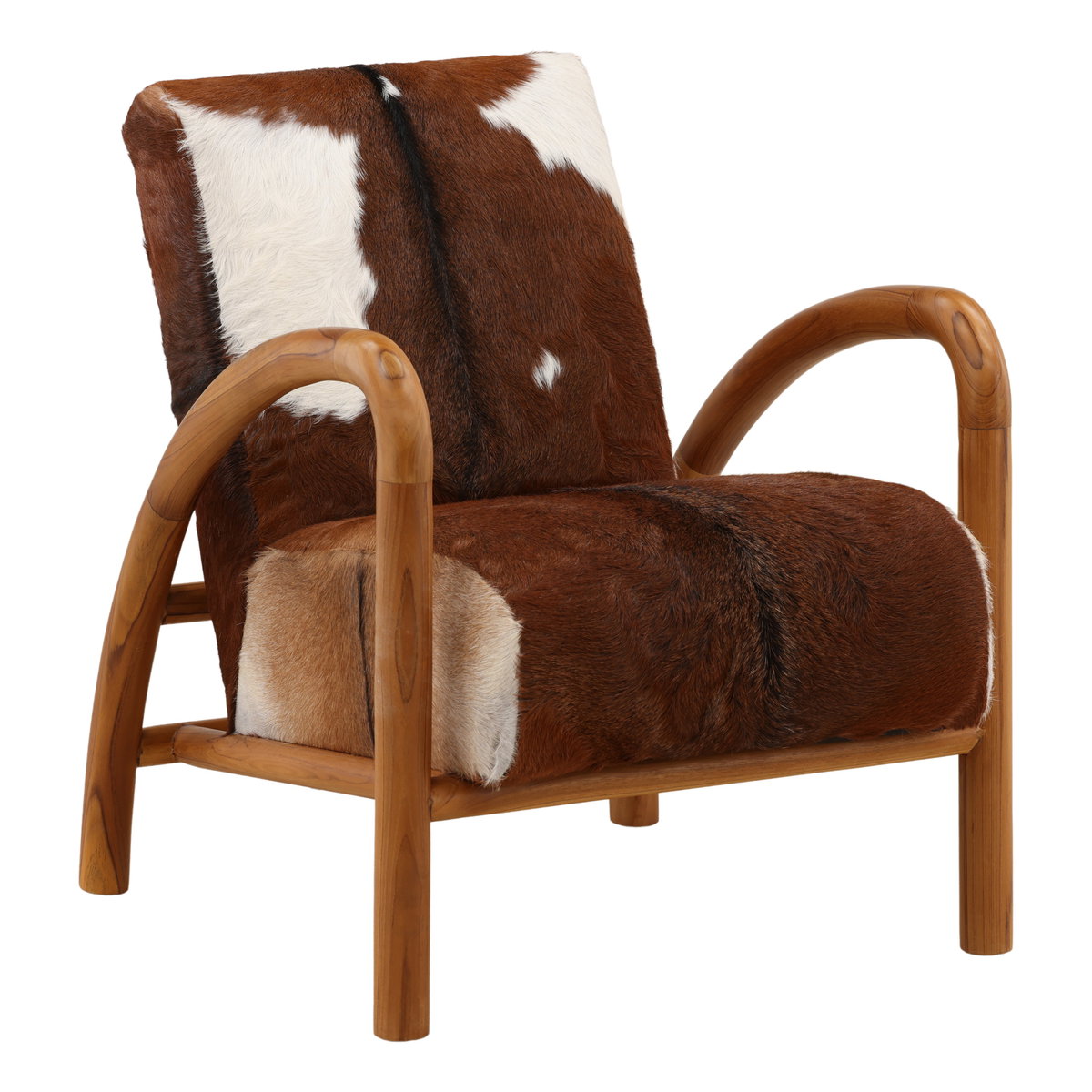 Charlton Occasional Chair Brown, Accent Chair by Dovetail, 25.6" width x 32" height x 31.5" depth View 1