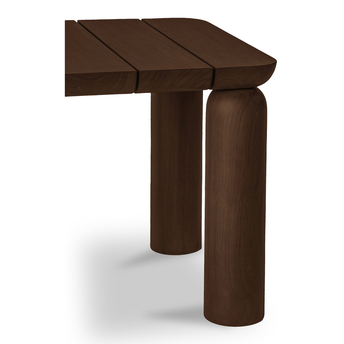 Barclay Outdoor Side Table Brown, Side & End Table by Moe's Home, 22.01" width x 20" height x 22.01" depth View 5