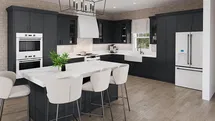 Online Designer Bathroom Broadway Black Slim Shaker