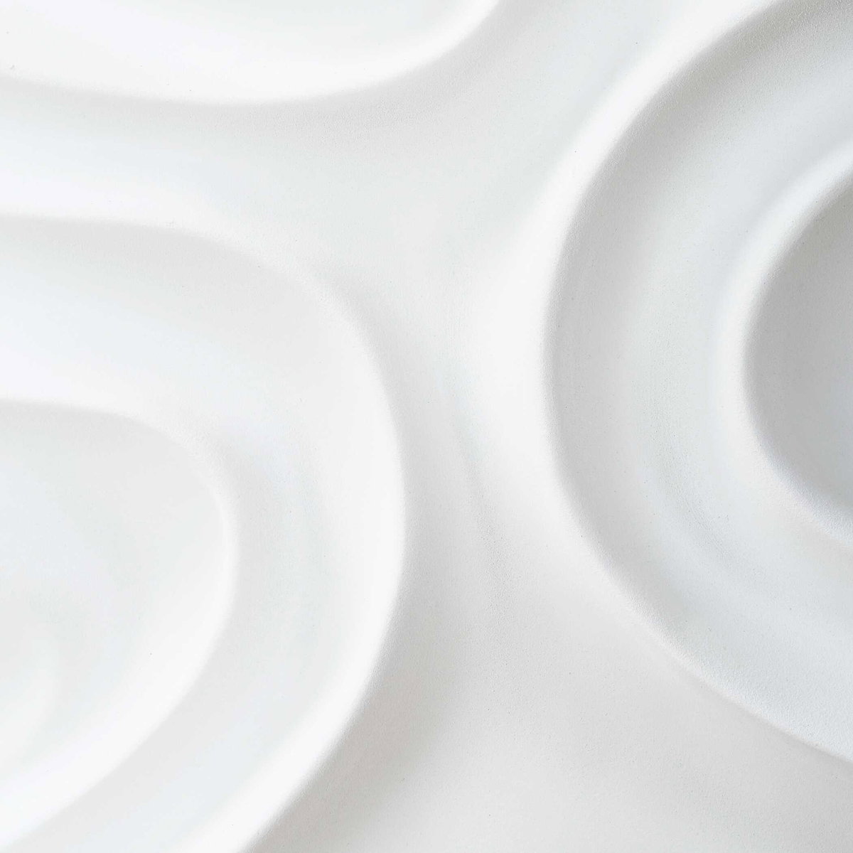 Snowdrift Sculpted White Wall Decor Set/4, Sculptural Wall Art by Uttermost, 15.25" width x 15.25" height x 3" depth View 6