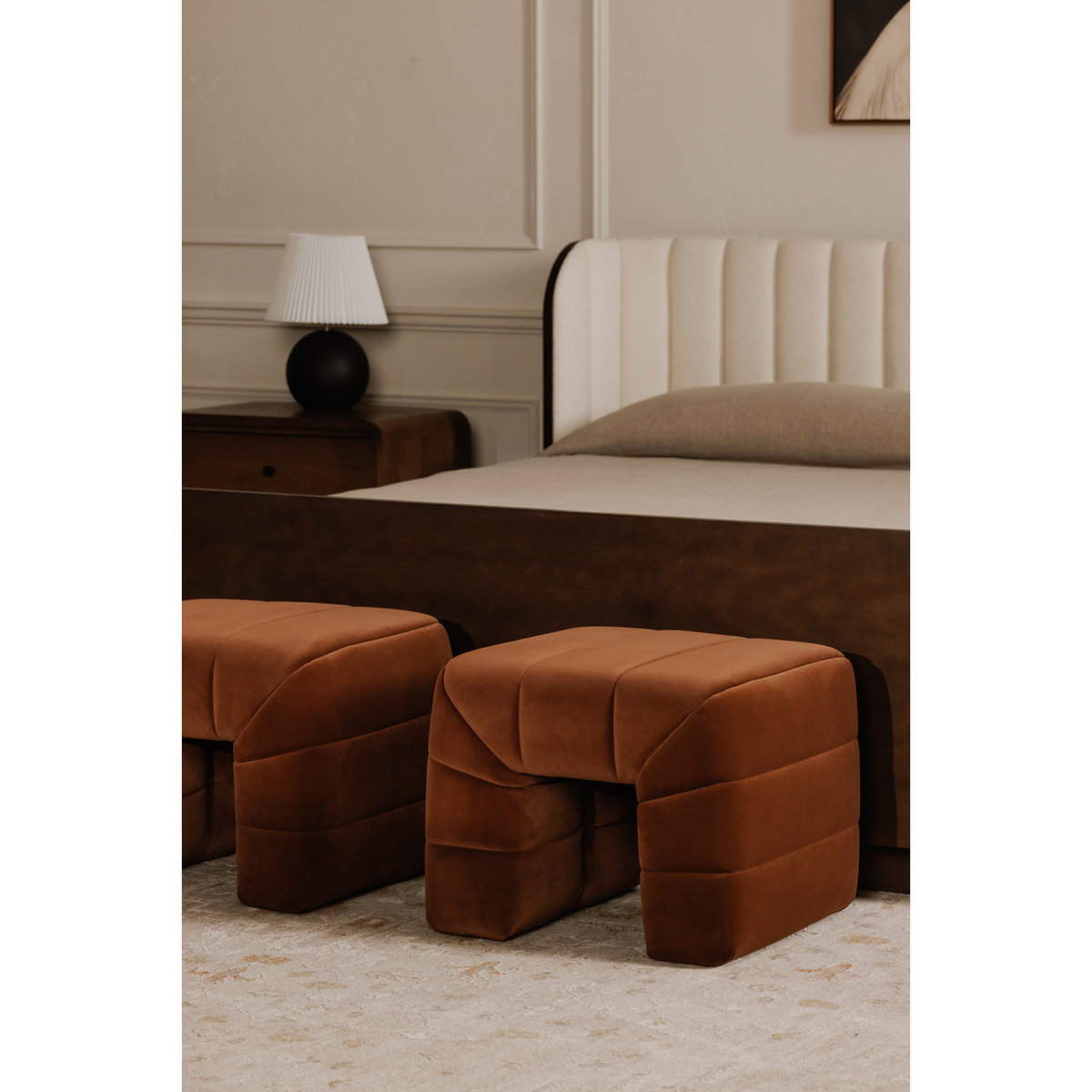 Verity Stool Warm Brown, Counter & Bar Stool by Moe's Home, 23" width x 18" height x 20" depth View 6
