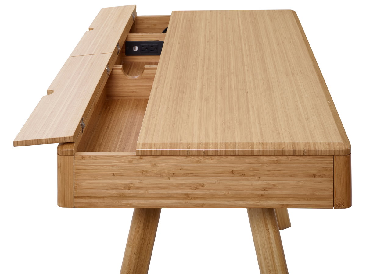Jasmine Writing Desk, Caramelized, by Greenington, 23.5" length x 47.5" width x 29.5" height View 16