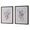 Delicate Flowers Framed Prints Set/2, Art by Uttermost, 27.62" width x 33.62" height x 2" depth thumbnail 5