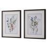 Delicate Flowers Framed Prints Set/2, Painting by Uttermost, 27.62" width x 33.62" height x 2" depth thumbnail 5
