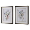 Delicate Flowers Framed Prints Set/2, by Uttermost, 2'3.62" width x 2'9.62" height x 2" depth thumbnail 5