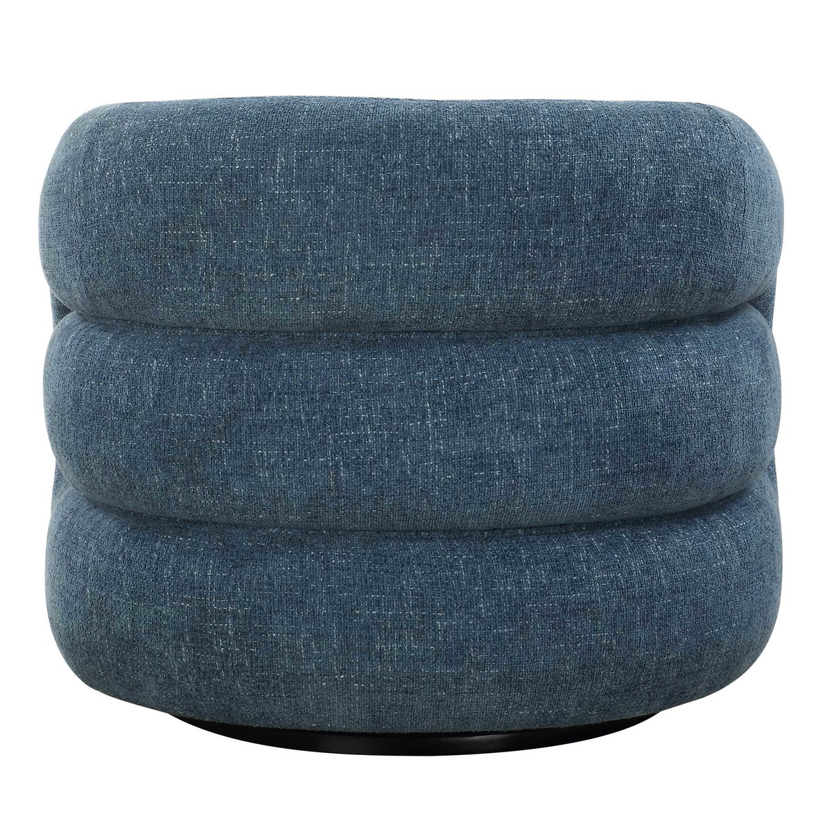 Junie Blue Swivel Barrel Chair, Accent Chair by Uttermost, 34.5" width x 29" height x 33" depth View 9