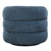 Junie Blue Swivel Barrel Chair, Accent Chair by Uttermost, 34.5" width x 29" height x 33" depth thumbnail 9