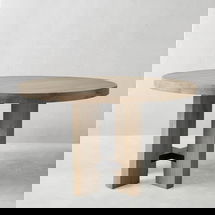 Online Designer Combined Living/Dining Montauk Round 52in Dining Table Misty Grey
