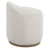 Swirl Swivel Sheepskin Ottoman thumbnail 5