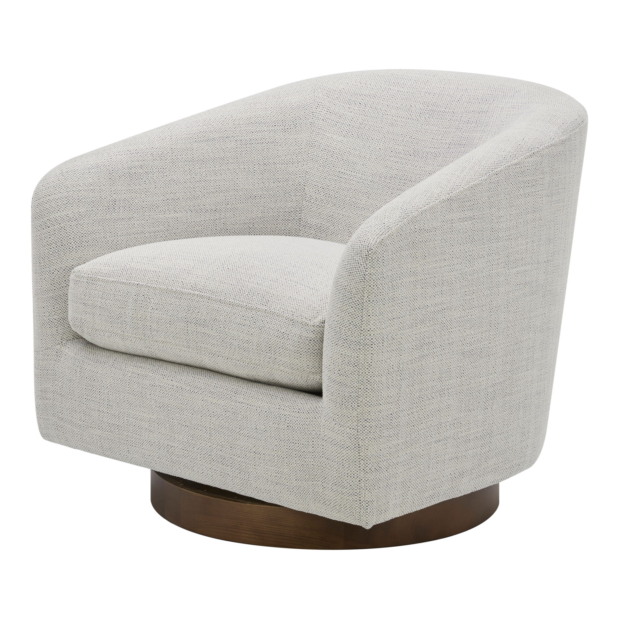 Oscy Swivel Chair Splashed White, Accent Chair by Moe's Home, 31" width x 28" height x 31" depth View 5