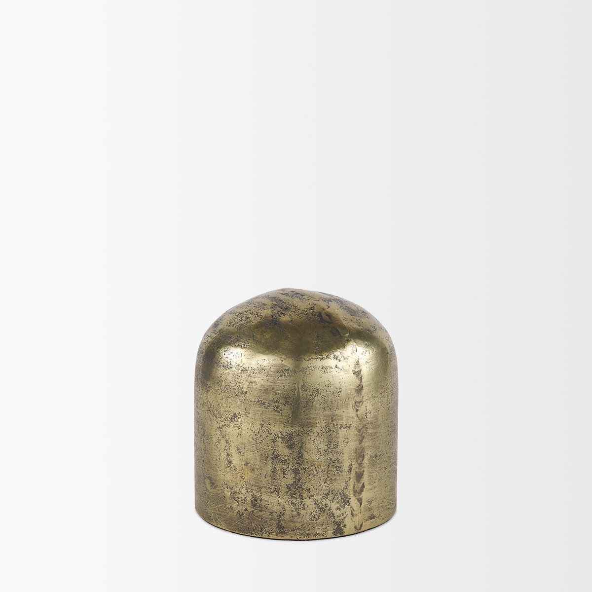 Quonset Short Brass Finished Aluminum Metal Ornament, Decorative Object by Mercana, 6.5" length x 6.5" width x 7" height View 5