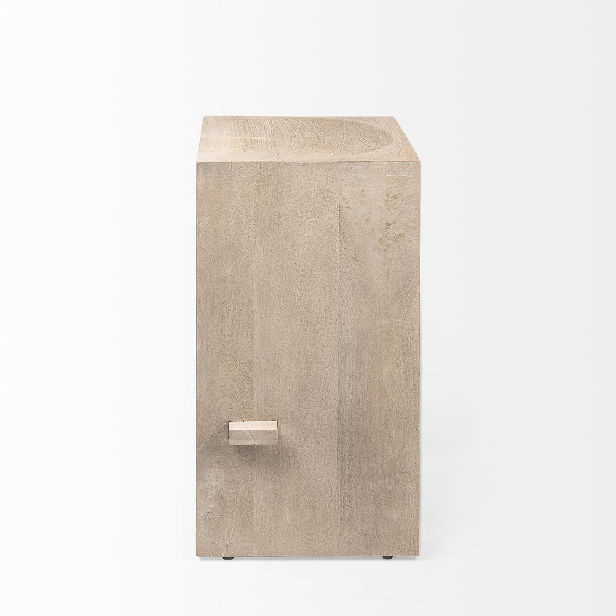 Aida Backless 26in Seat Counter Stool | Light Gray, Counter & Bar Stool by Mercana, 18.5" length x 14" width x 26" height View 7