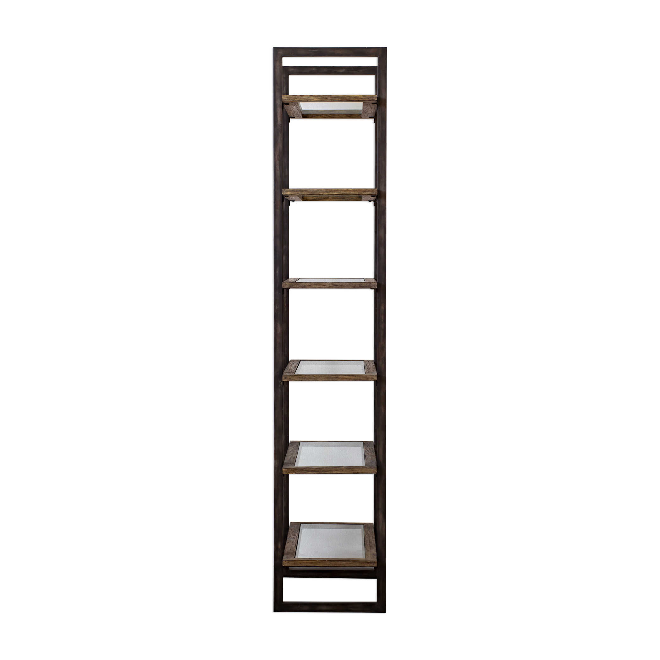 Olwyn Industrial Etagere, Furniture by Uttermost, 36" width x 90" height x 18" depth View 5