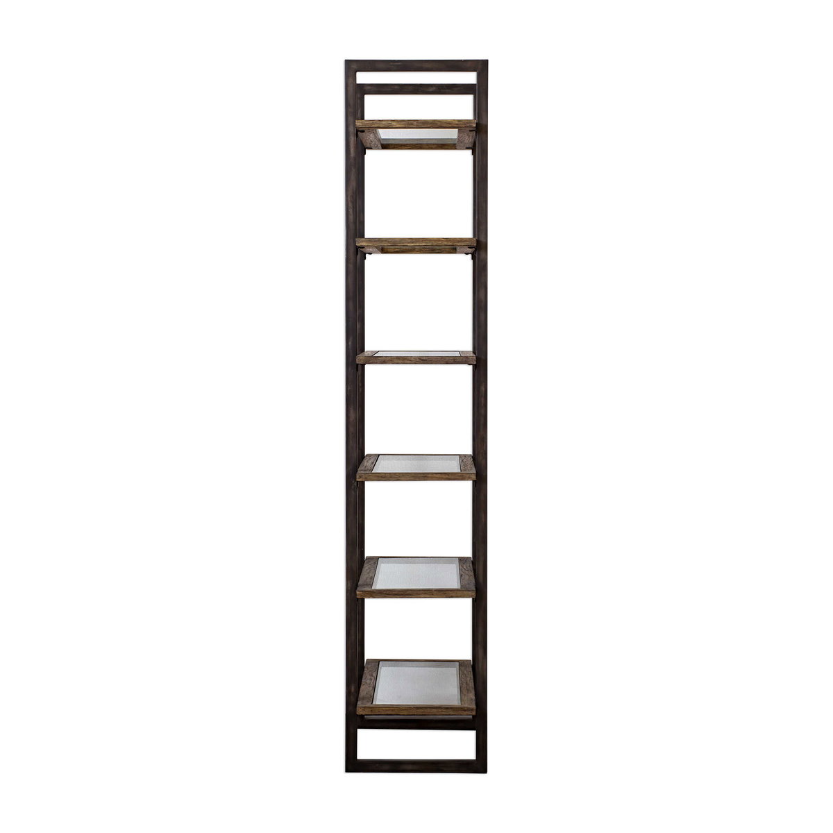 Olwyn Industrial Etagere, Shelving & Bookcase by Uttermost, 36" width x 90" height x 18" depth View 5