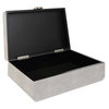 Lalique White Shagreen Box, Boxe by Uttermost, 12.87" width x 4.5" height x 9" depth thumbnail 4