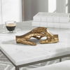 Hold My Hand Gold Sculpture, Decorative by Uttermost, 9" width x 3.12" height x 4.5" depth thumbnail 2