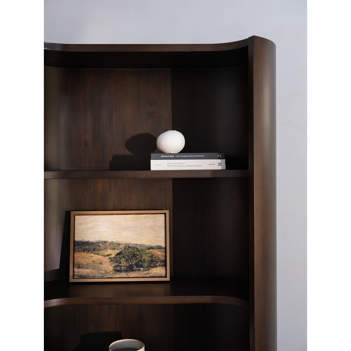 Nera Bookcase Brown, Shelving & Bookcase by Moe's Home, 40.5" width x 77.2" height x 17.4" depth View 10