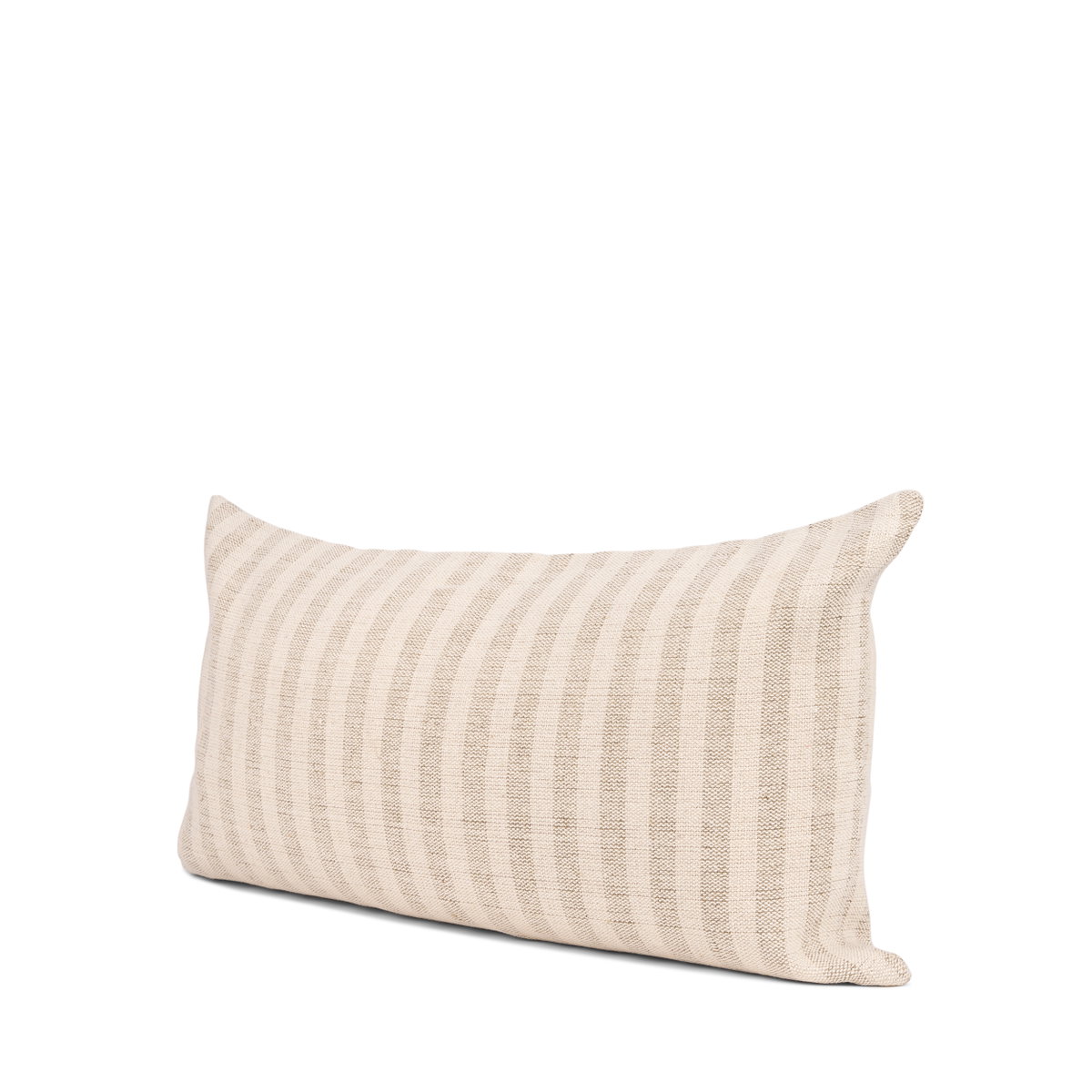 Jace 14x26 Cream with Beige Stripe Lumbar Decorative Pillow Cover, by Mercana, 14" length x 26" width x 0.2" height View 1