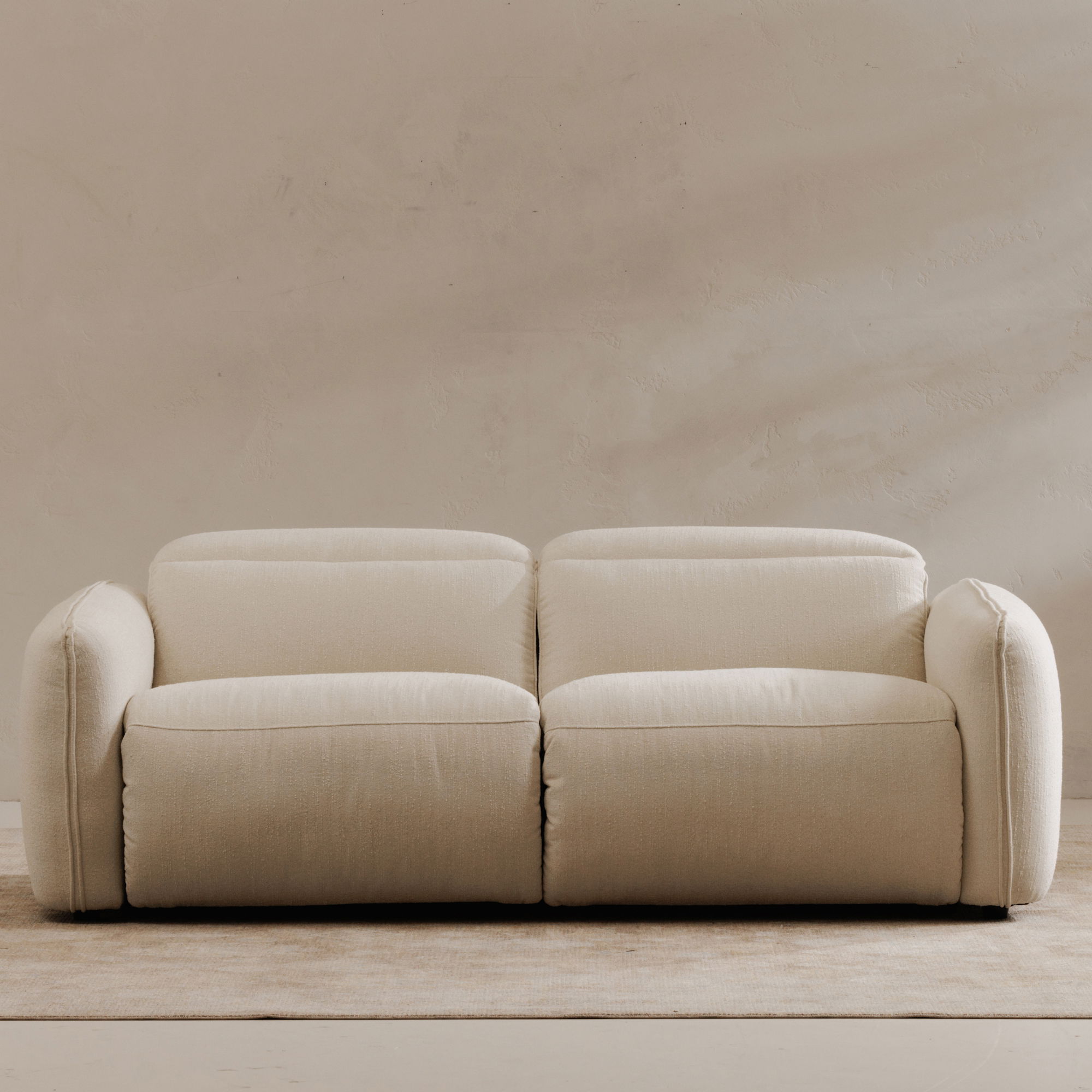 Eli Power Recliner Sofa Warm White large image 